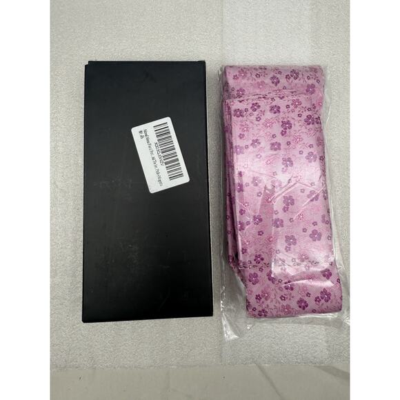 Alizeal Mens 3.15inches Exquisite Floral Tie w/Small Flower Printed Pink *READ.. - Picture 6 of 6